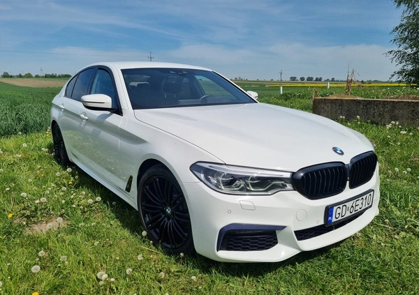 BMW Seria 5 cena 145000 przebieg: 135000, rok produkcji 2018 z Zgierz małe 92